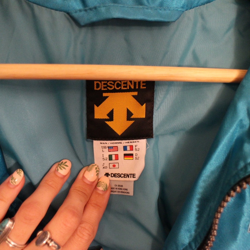 Vintage 80s Teal Descente Jacket - Picture 2 of 6